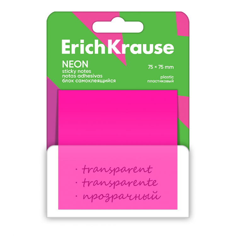 Самолепливи пвц ливчиња 75х75 транспарент Неон 50л