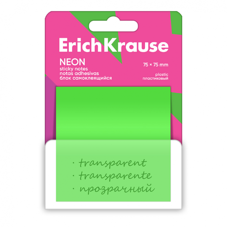 Самолепливи пвц ливчиња 75х75 транспарент Неон 50л