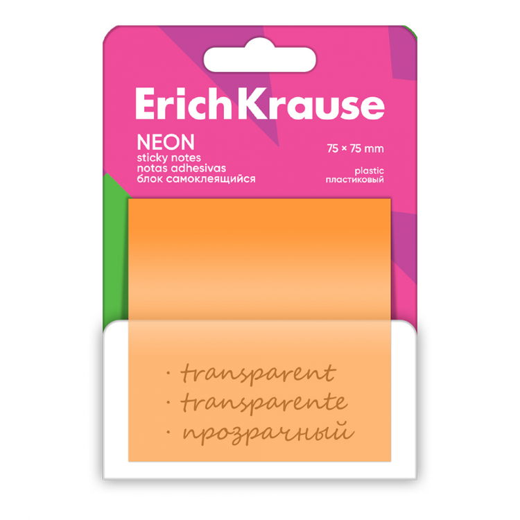 Самолепливи пвц ливчиња 75х75 транспарент Неон 50л