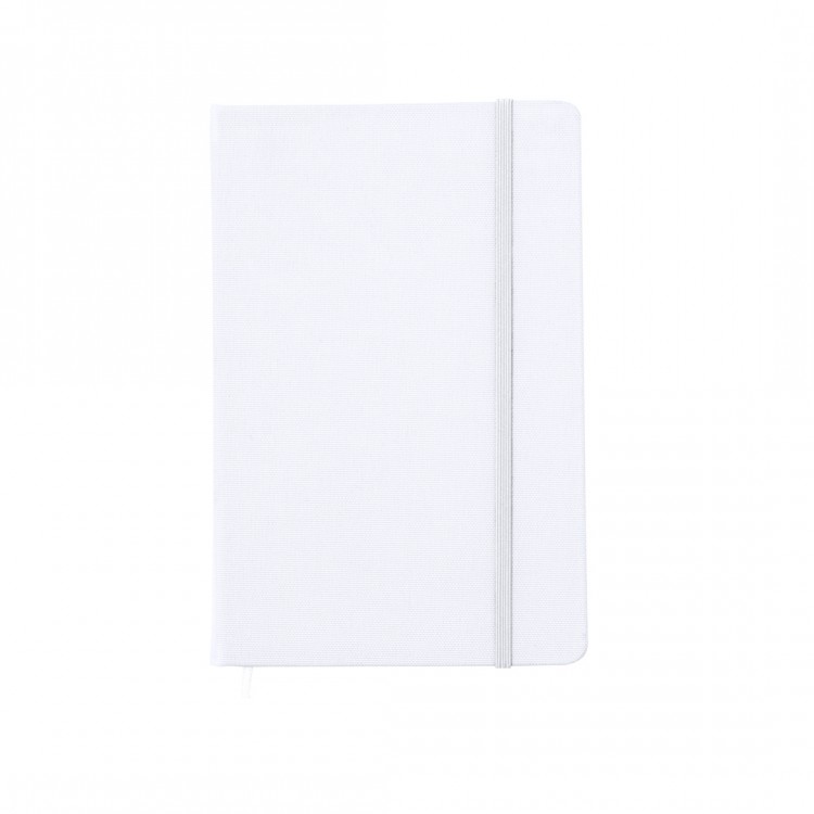 Тефтер А5 со ластик, сублимациски, 100л. бланко