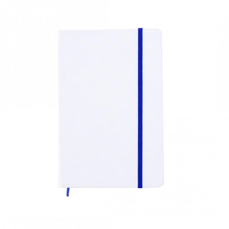 Тефтер А5 со ластик, сублимациски, 100л. бланко