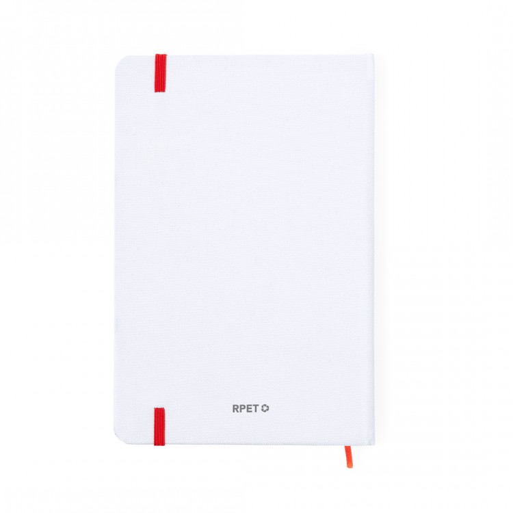 Тефтер А5 со ластик, сублимациски, 100л. бланко