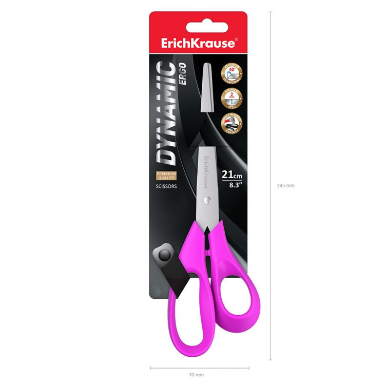 Ножици 21см Динамик Erich Krause