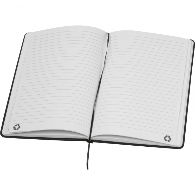 Тефтер А5 со ластик, рециклирани 80л. линија