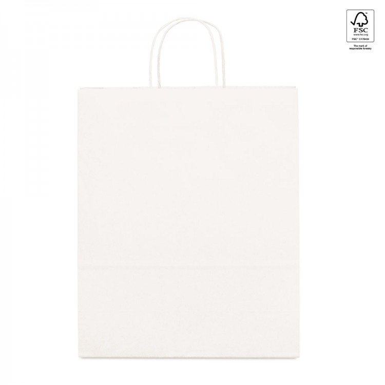 Хартиена кеса 320x410x110мм бела
