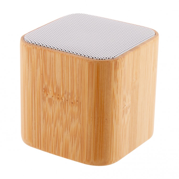 Еко звучник блутут бамбус коцка