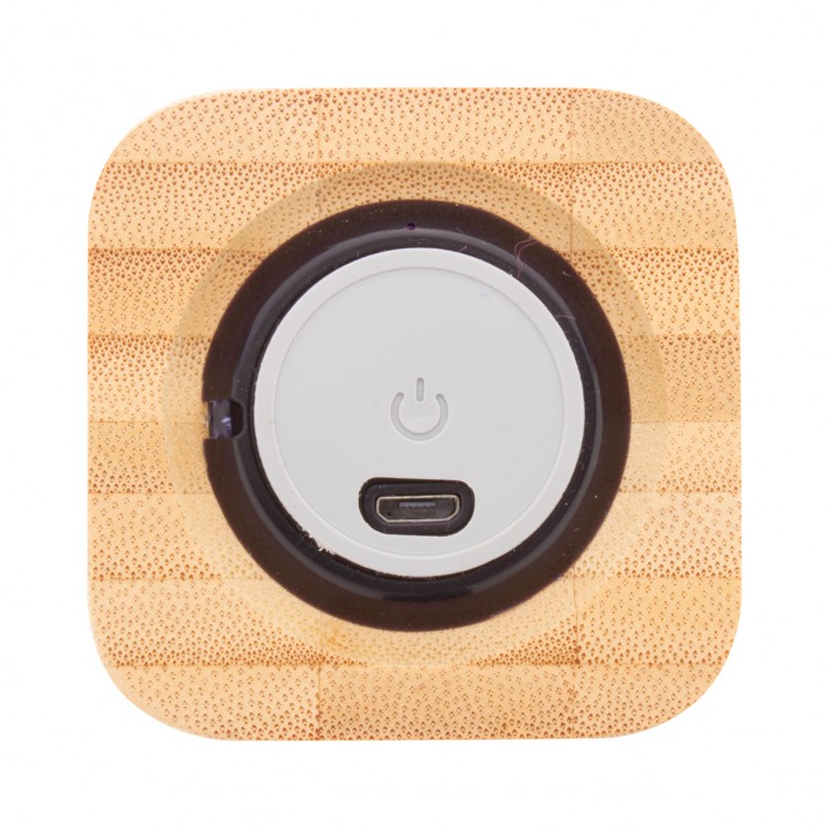 Еко звучник блутут бамбус коцка