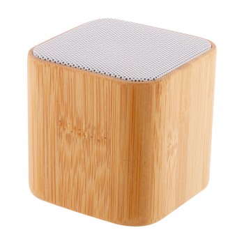 Еко звучник блутут бамбус коцка