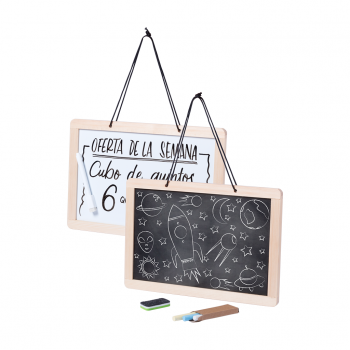 Детска табла А4 двострана, црна - бела