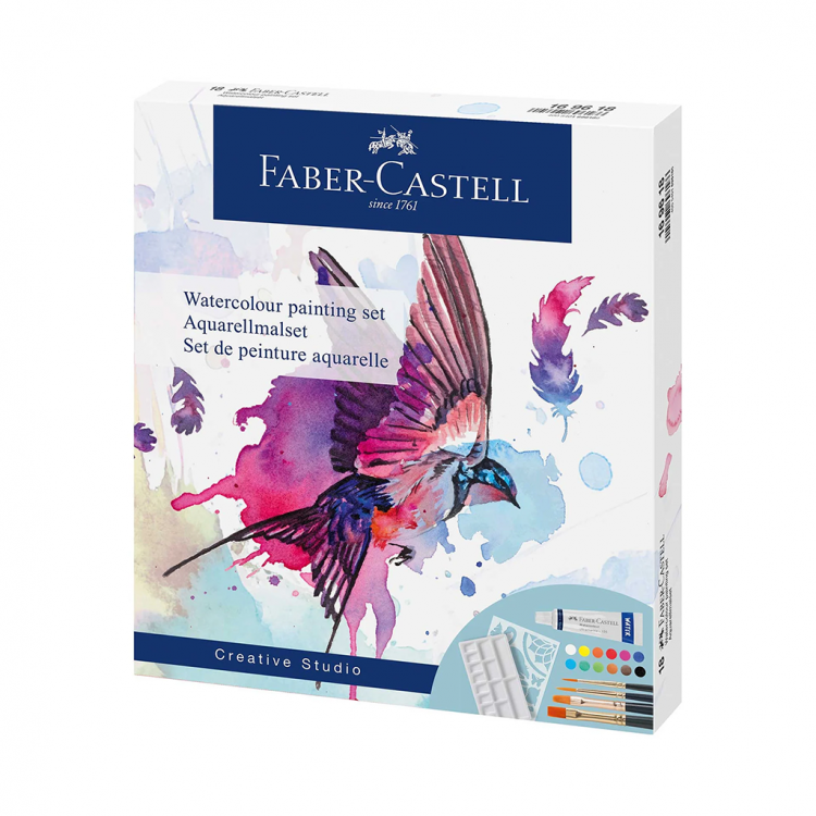 Темперни боици 1/18 Faber Castel, 5мл со шаблон