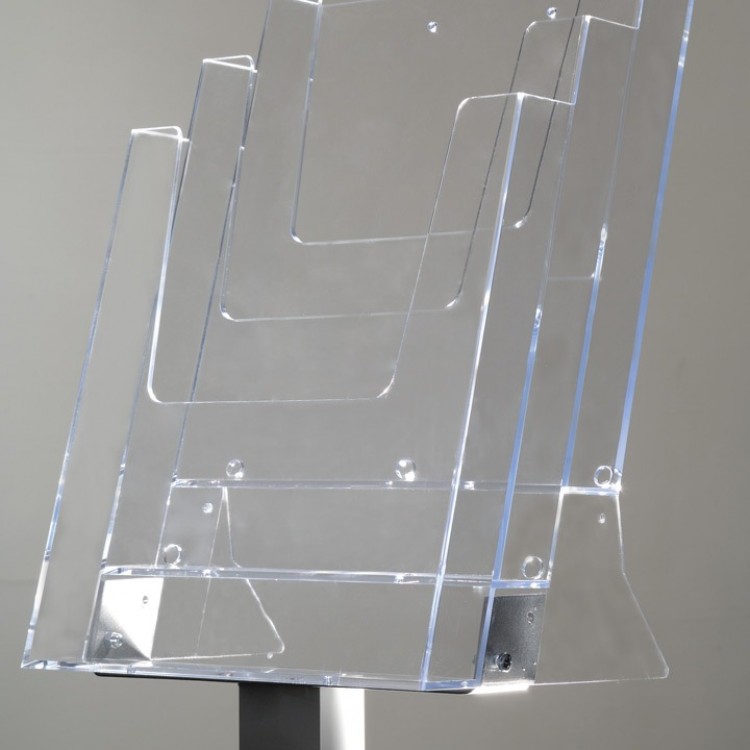 Сталак со ПВЦ држач А4 со 3 прегради, (210*297мм)