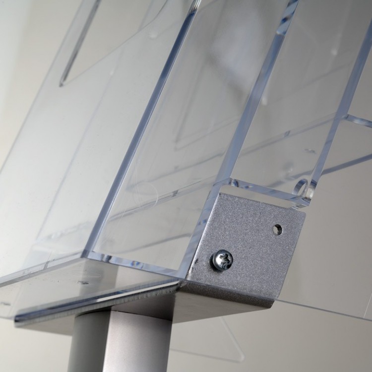 Сталак со ПВЦ држач А4 со 3 прегради, (210*297мм)