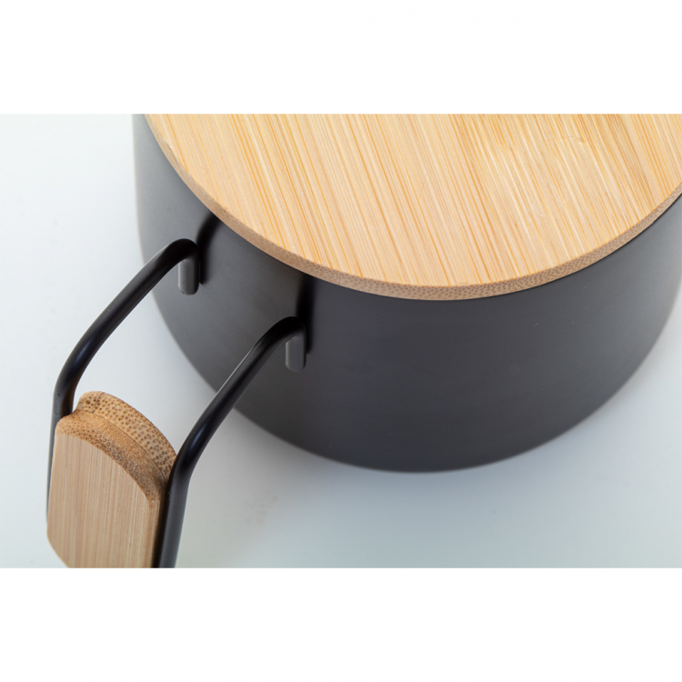 Еко чаша термос 300мл, бамбус капак, рец. инокс