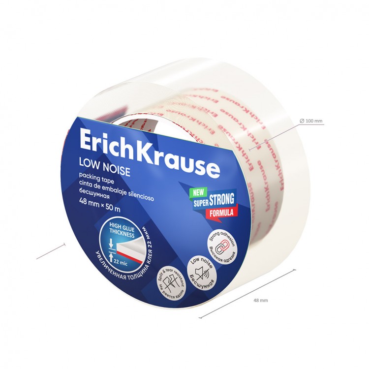 Селотејп 48мм х 50м, тивок Erich Krause