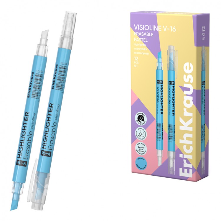 Текст маркер В-16, со бришач Erich Krause