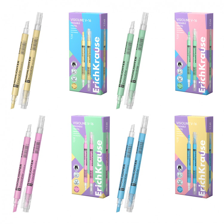 Текст маркер В-16, со бришач Erich Krause