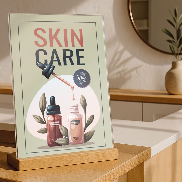 ПВЦ Држач А4, 210*297мм, со дрво