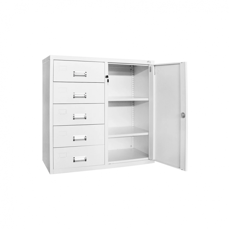 Архивски ормар метален со 5 фиоки 