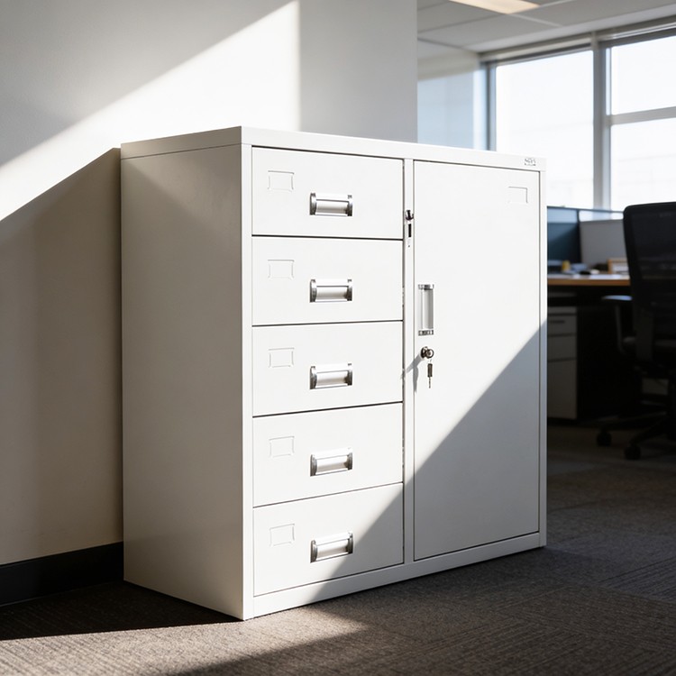 Архивски ормар метален со 5 фиоки 