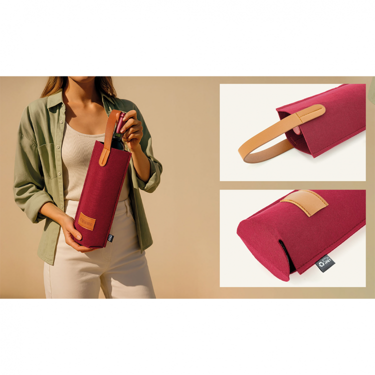 Торба за вино од филц RPET