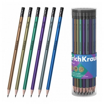 Молив со гума Металик триаголен Erich Krause