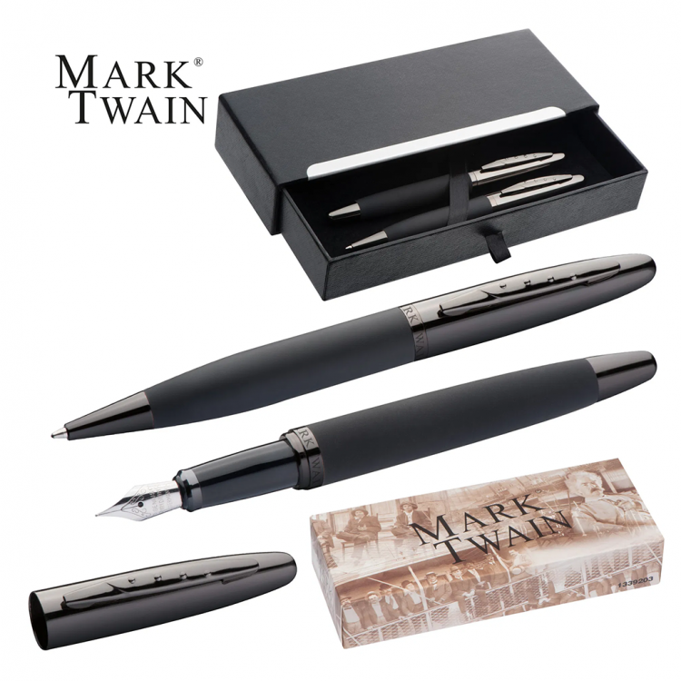 Сет пенкало и налив перо, Mark Twain