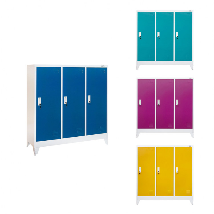 Гардеробер троен колор 120/40/120 