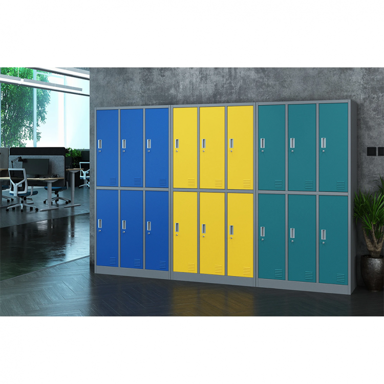 Гардеробер троен колор со 6 врати 90/45/185 