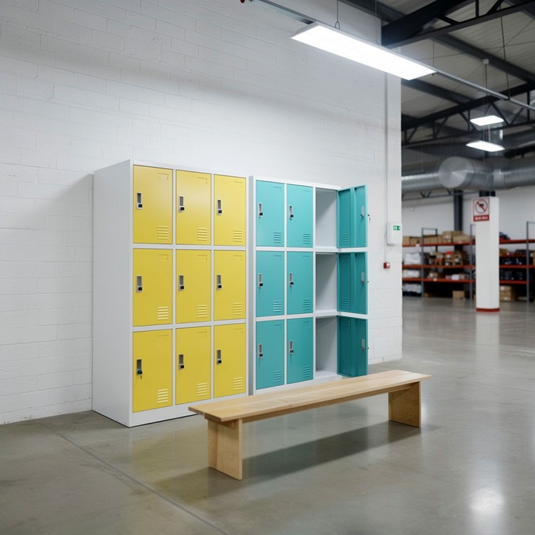 Гардеробер троен колор со 9 врати 90/45/185