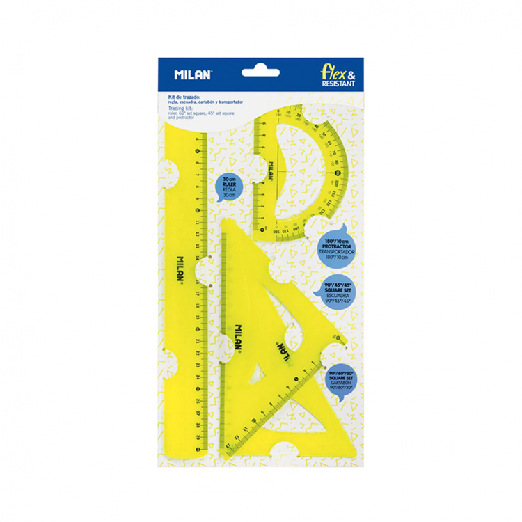 Сет линијари 4 флексибилни Foska