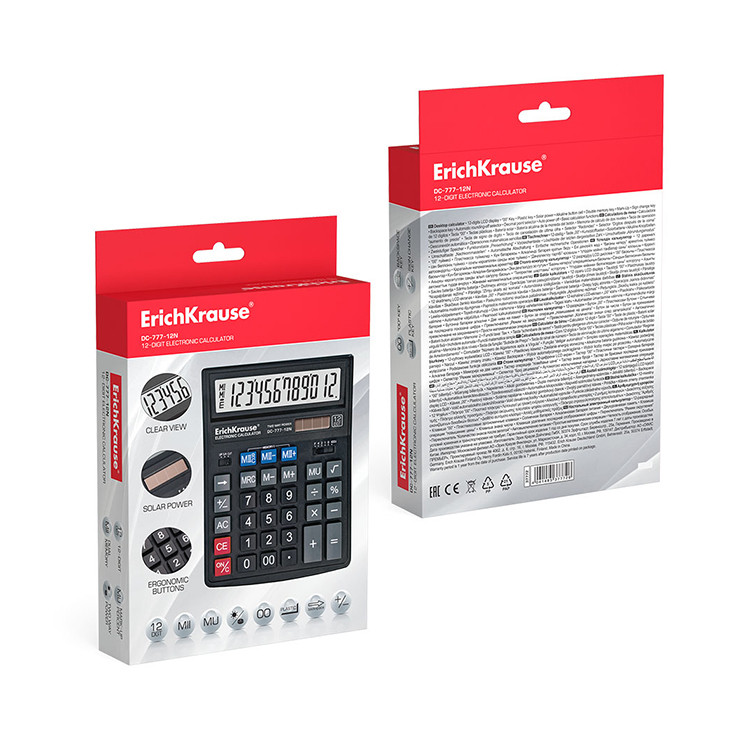 Калкулатор ДЦ 777 , 12 бројки Erich Krause