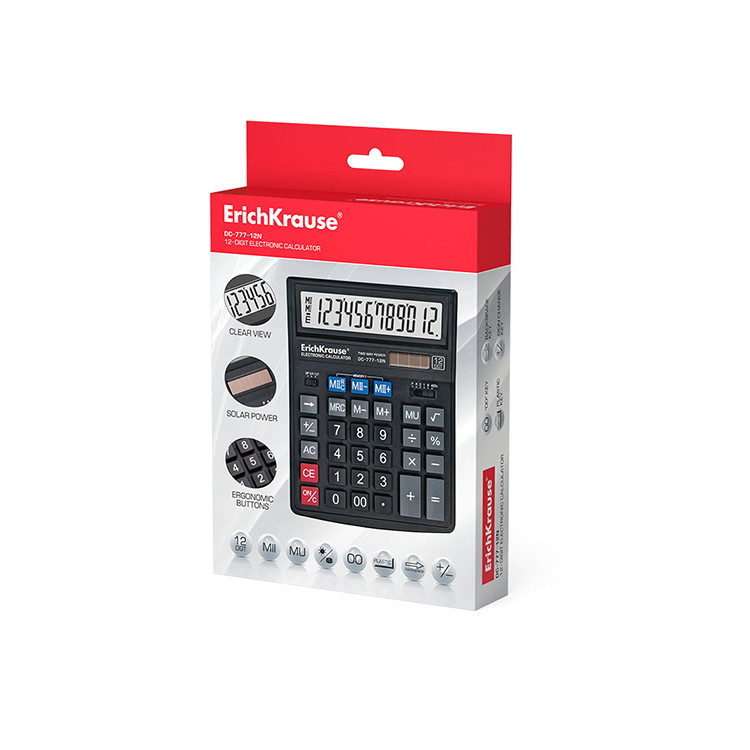 Калкулатор ДЦ 777 , 12 бројки Erich Krause