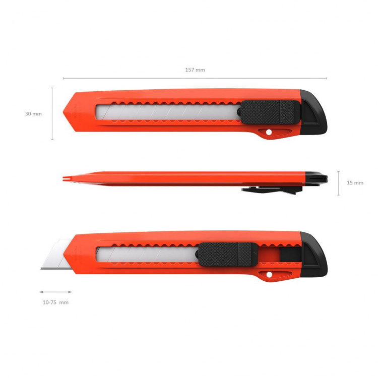 Скалпел 18мм, пластичен