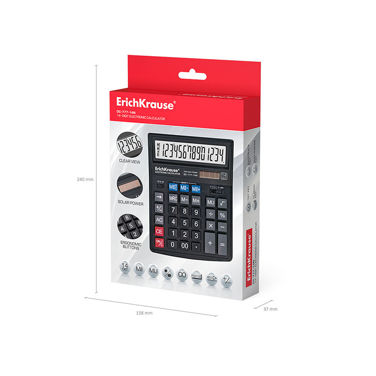Калкулатор ДЦ 777 , 14 бројки Erich Krause