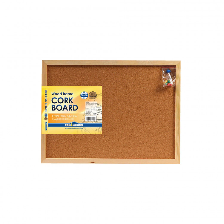 Плутана табла 30х40см, дрвена рамка