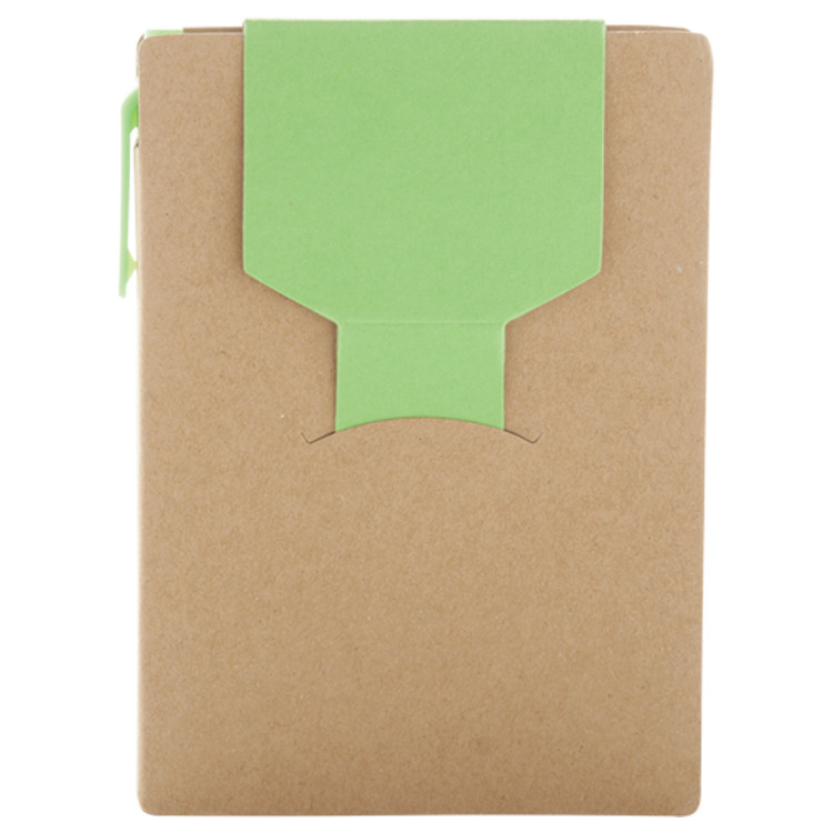 Еко сет со самолепливи ливчиња + пенкало